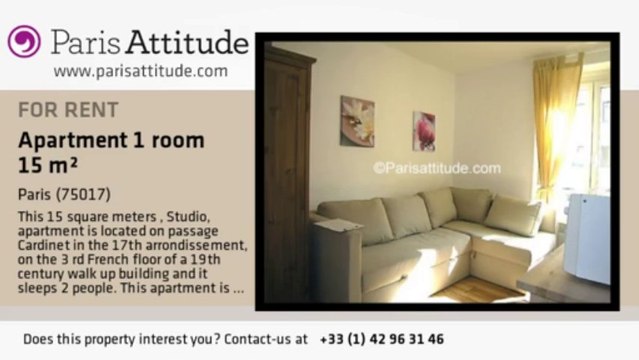 Studio Apartment for rent - Batignolles, Paris - Ref. 2068