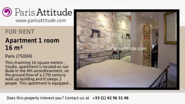 Studio Apartment for rent - Ile St Louis, Paris - Ref. 2864