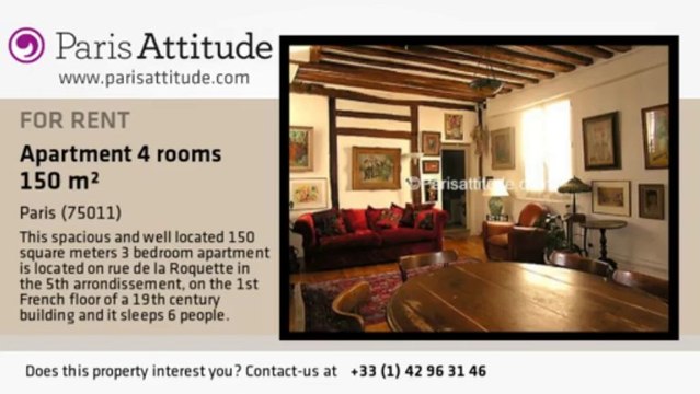 3 Bedroom Apartment for rent - Bastille, Paris - Ref. 1407