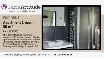 Studio Apartment for rent - Notre Dame de Lorette, Paris - Ref. 7853