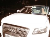 Alia Bhatt snapped with her Audi car in Bandra Mumbai