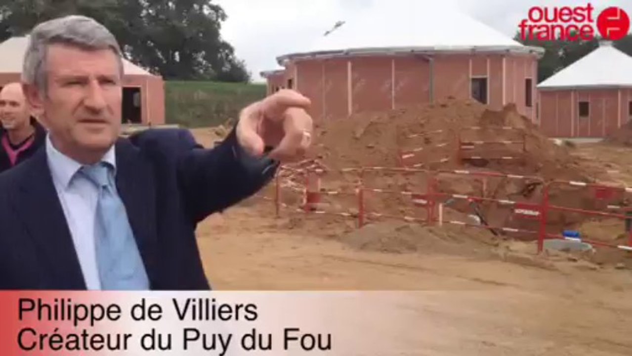 Le Camp du Drap d'or en construction - Nouvel hôtel en préparation au Puy du Fou