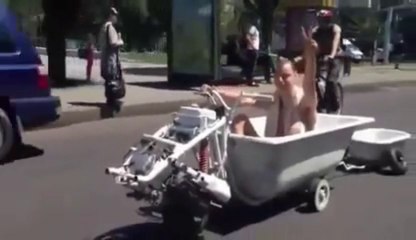 Taking your bath while driving to work? You can do it now!!