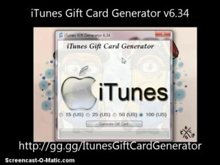 iTunes Gift Card Generator 6.34 (September 2013 Update)