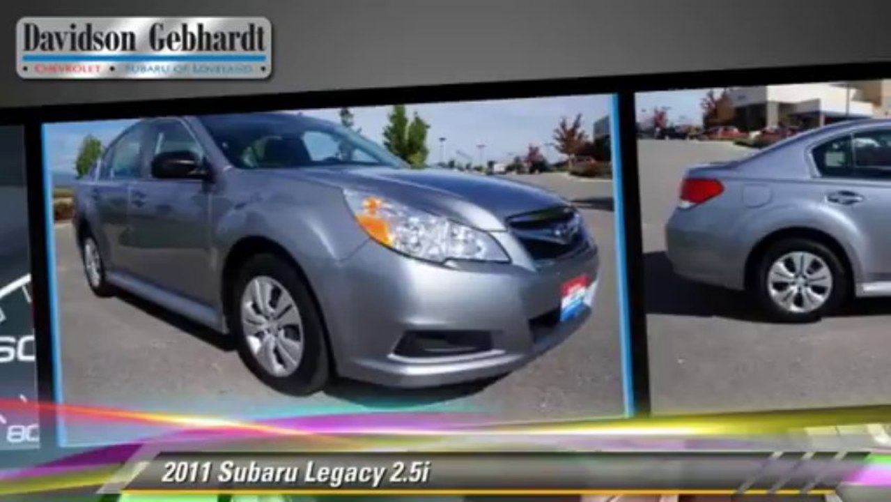 2011 Subaru Legacy 2.5i - Davidson-Gebhardt Chevrolet, Loveland Denver Boulder