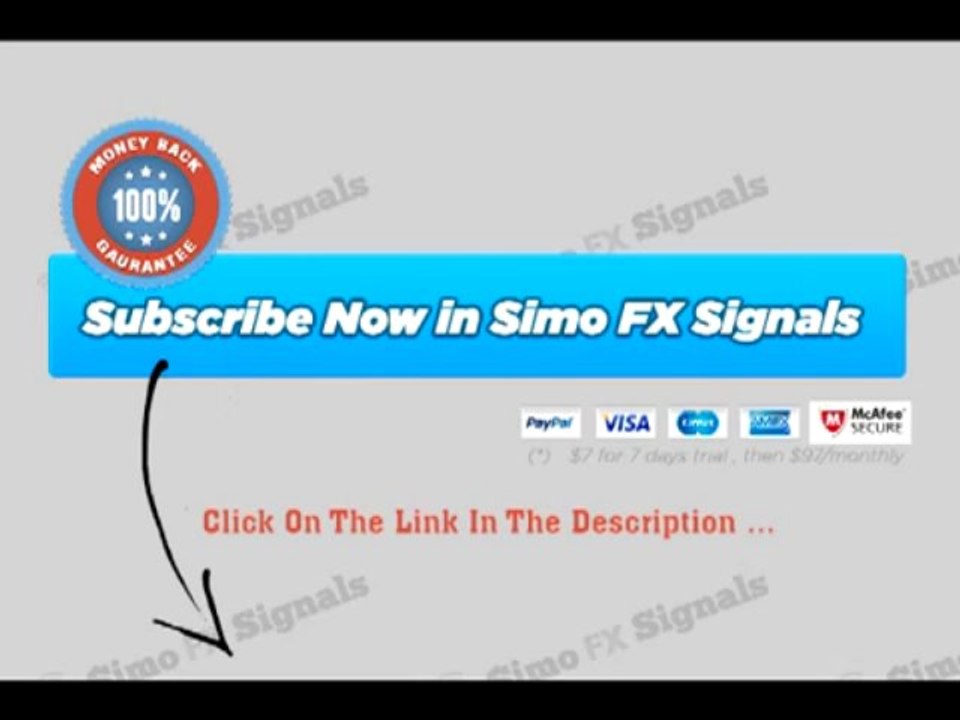 Simo Forex Signals - JUST FOR $7 for 7 days TRIAL