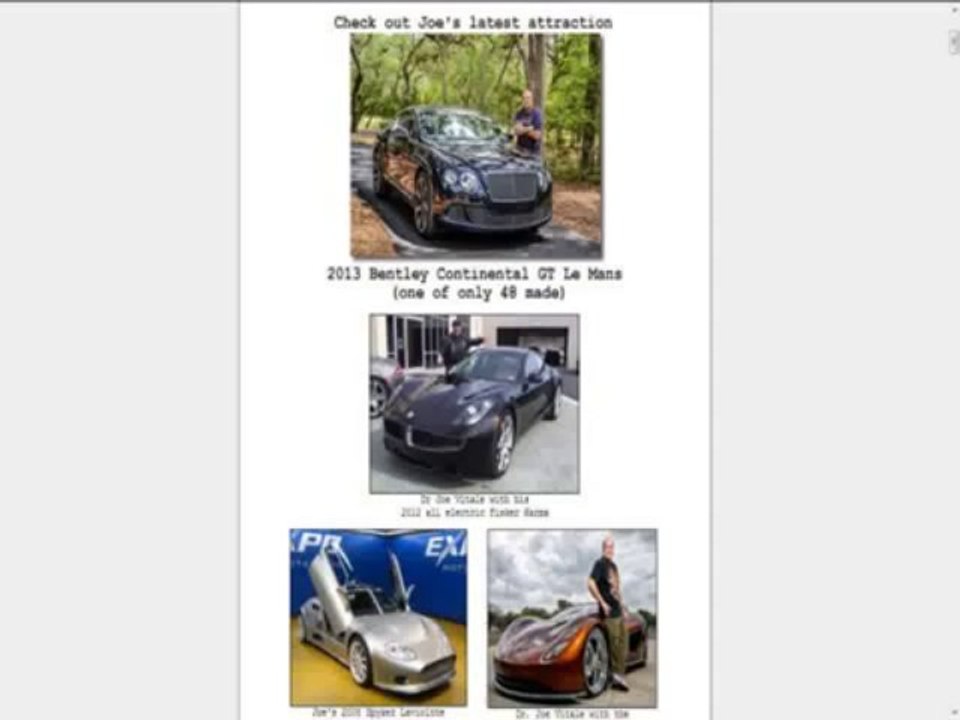 Attract A New Car! By Joe Vitale (Review & Bonus)