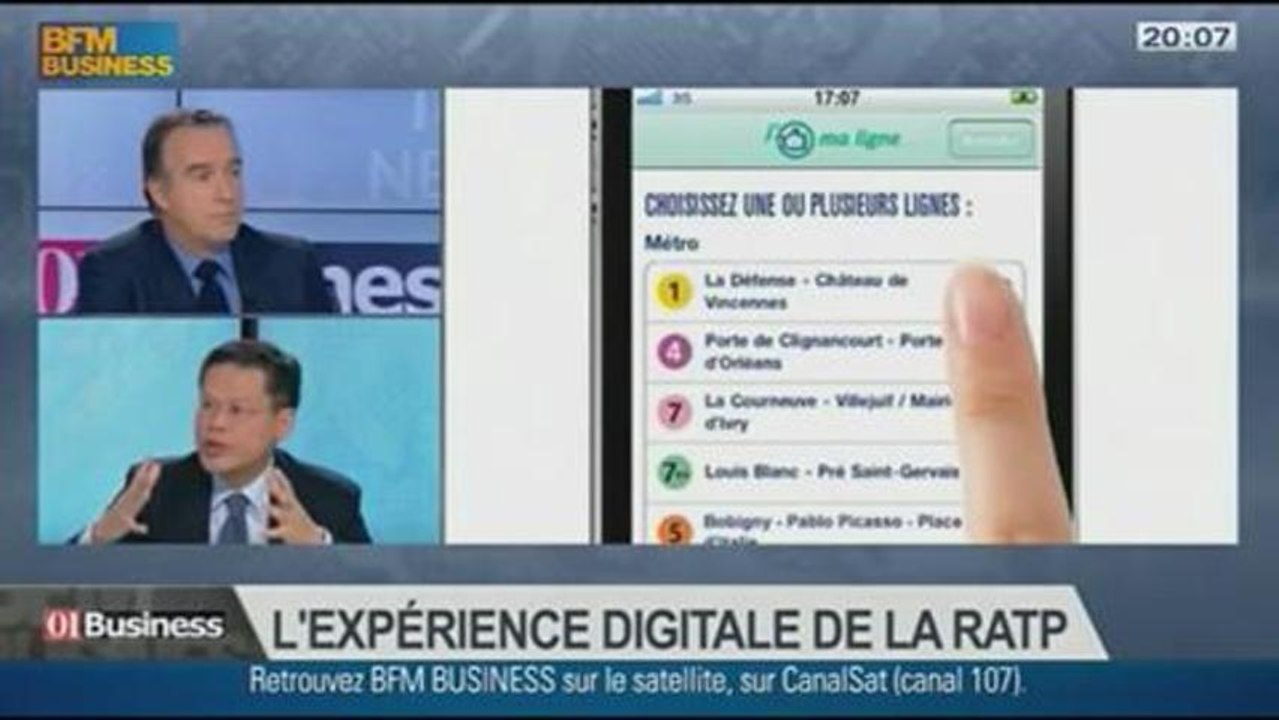 L'experience digitale de la RATP : Tien Than-Trong, dans 01Business - 05/10 1/4