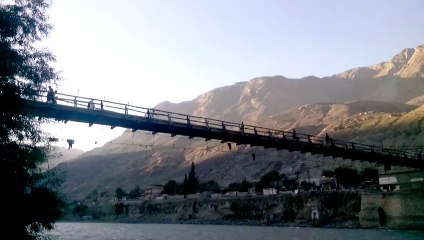 Gilgit river view,Oldest Bridge