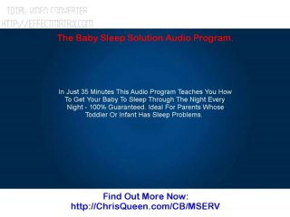 The Baby Sleep Solution Audio Program.