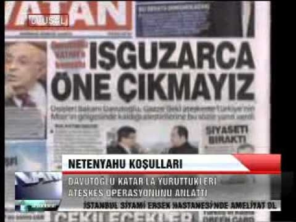 NETANYAHU KOŞULLARI