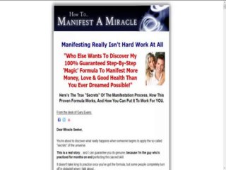 Manifest A Miracle -- Law Of Attraction System