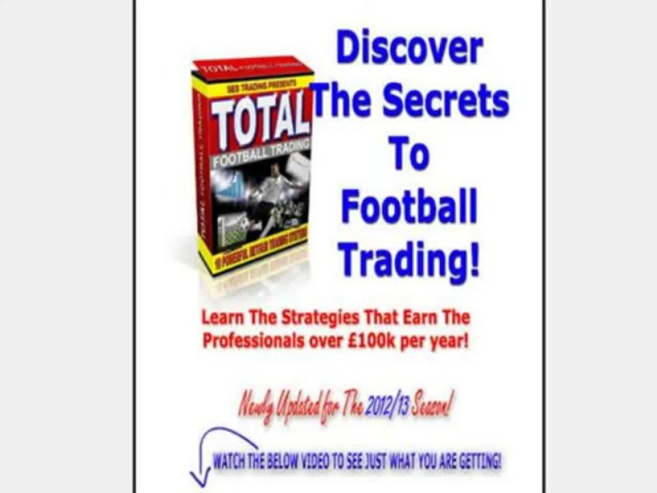 Total Betfair Football Trading   10 Systems Package 