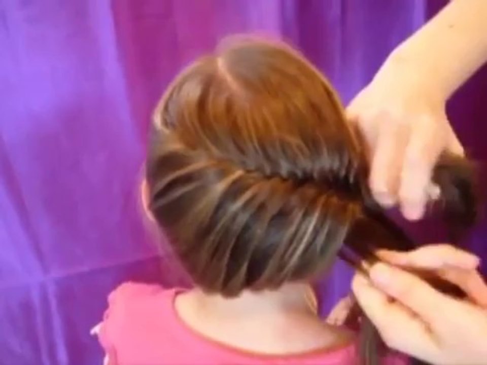 Side Swept French Fish Braid Hairstyle