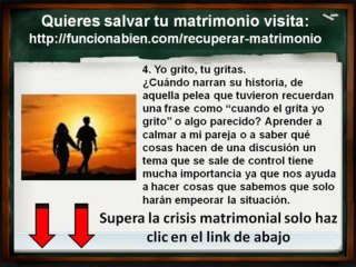 Recuperar mi matrimonio - Como salvar mi matrimonio