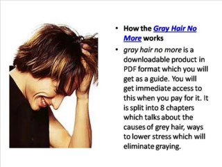 Gray Hair No More Review - Health Review Center
