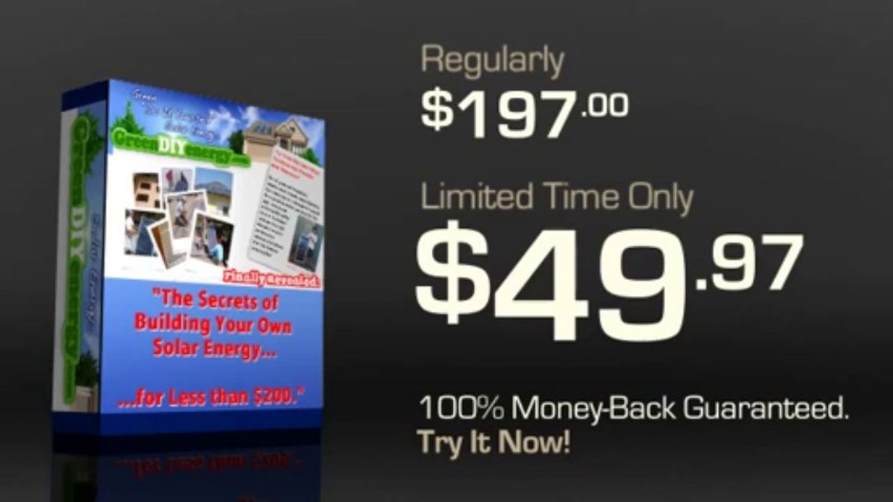 Alternative Energy Sources - Green DIY Energy