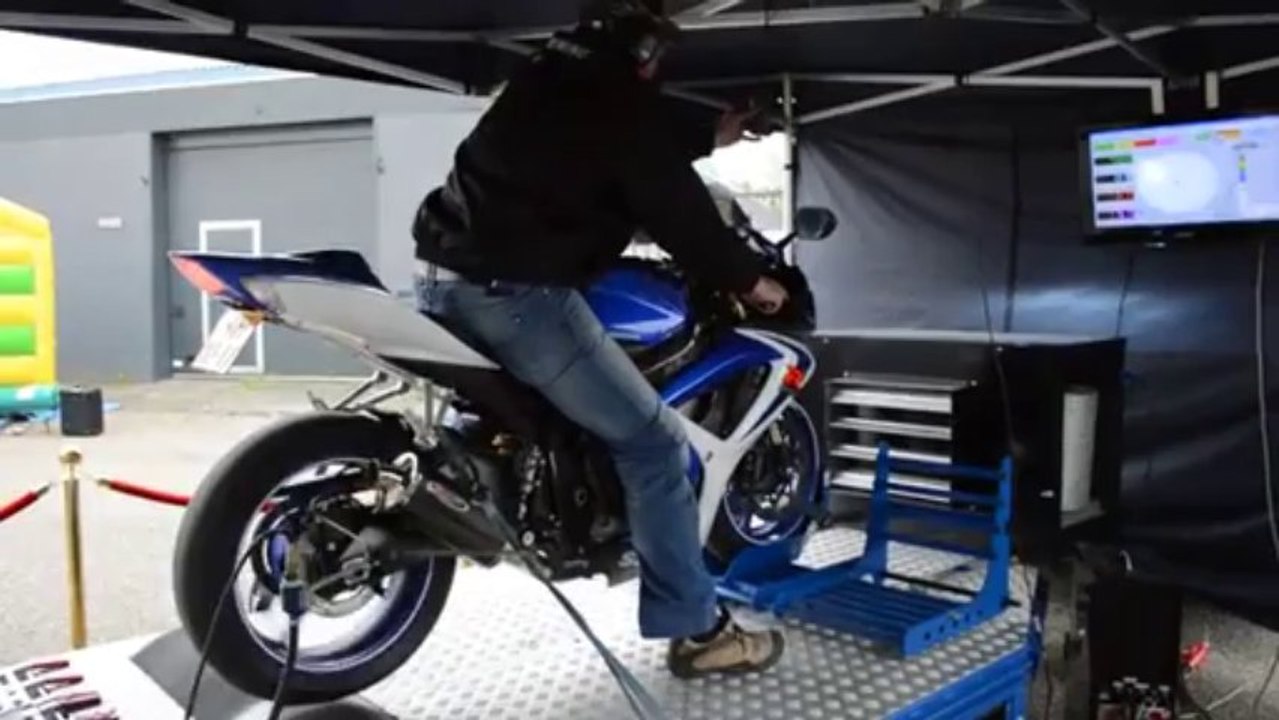 Topspeed Run Suzuki GSX-R 600 K6 op de Testbank bij DCA Motorcycles