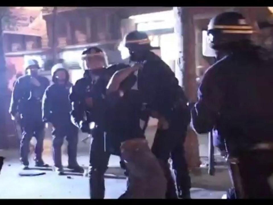 Paris (France) 06/05/2007  Violents affrontements place de la Bastille