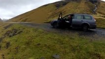 Art of flying relaxing DJI Phantom UFO over the lonely island ( Faroe Islands ) 006