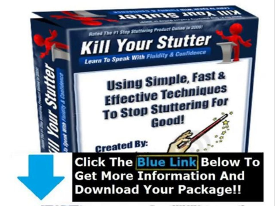 Kill Your Stutter Ebook Download + Kill Your Stutter Review