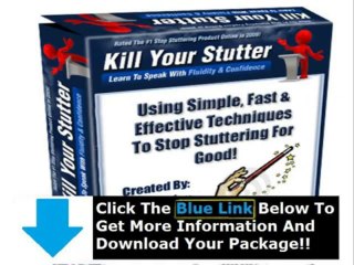 Kill Your Stutter Ebook Download + Kill Your Stutter Review