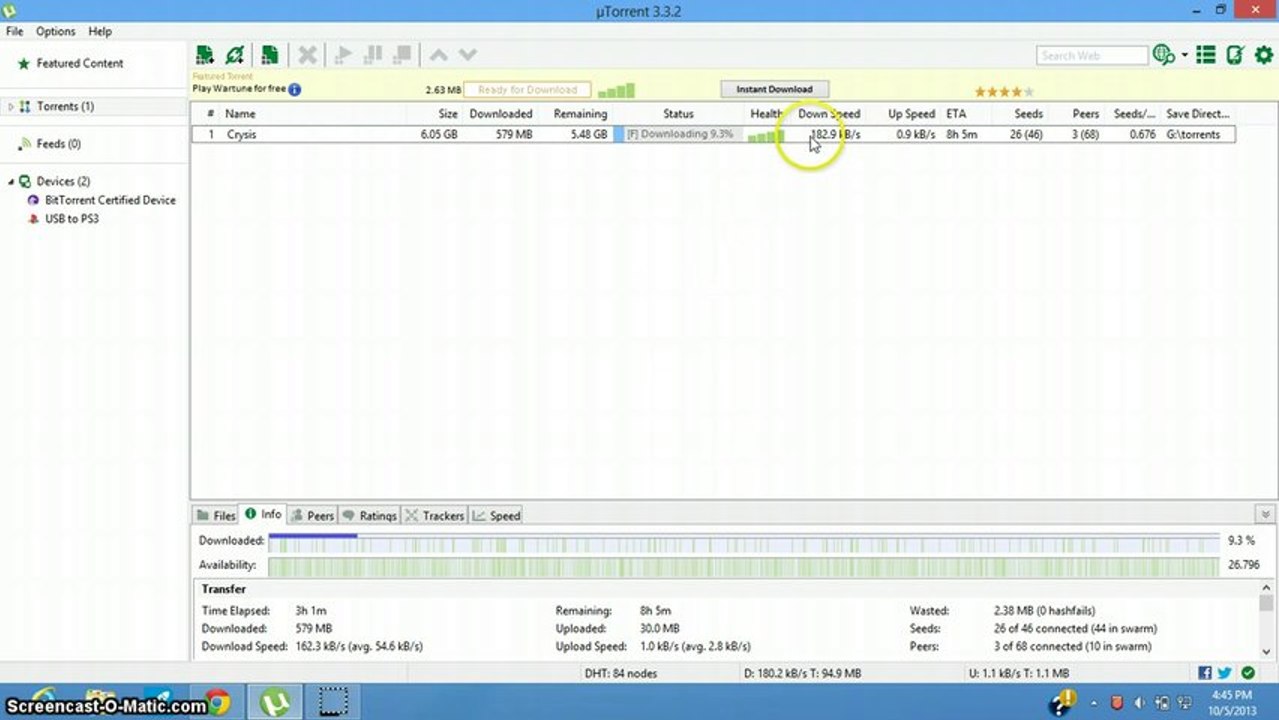 speed up utorrent for slow connections(100-175kB/s)
