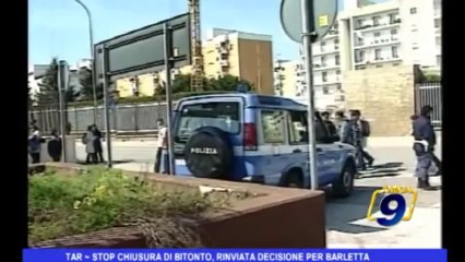 TAR | Stop chiusura di Bitonto, rinviata decisione per Barletta