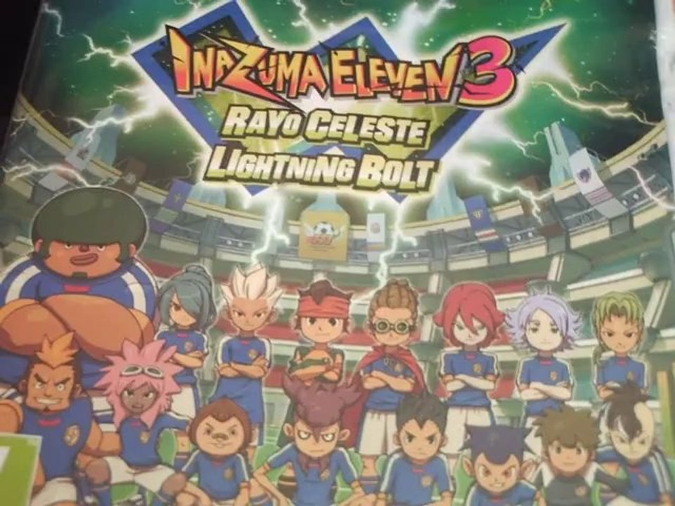 inazuma eleven 3 rayo celeste en español unboxin+opening + presentacion de mi equipo