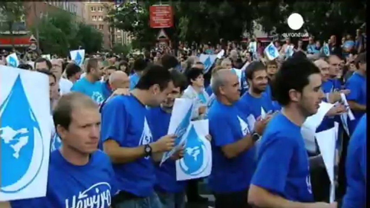 Spain: Protest against ETA prisoners' group arrests