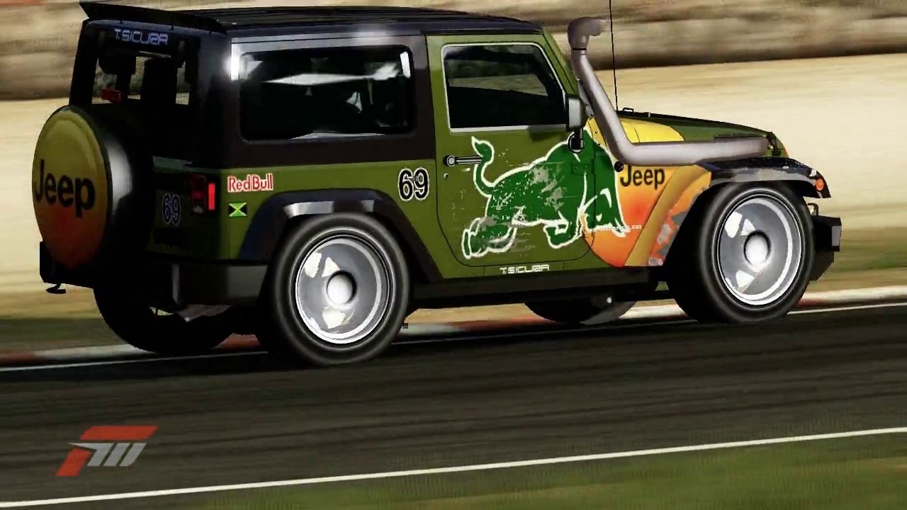 jeep Wrangler vs Peugeot 205 vs Honda S2000 - chemical brothers dance music remix - Forza Motorsports part 69 HD