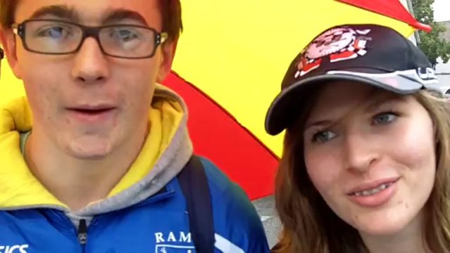 Un couple de spectateurs à Haguenau