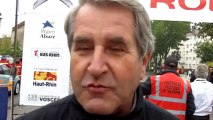 Philippe Richert, président de la Région Alsace, à Haguenau après l'abandon de Sébastien Loeb