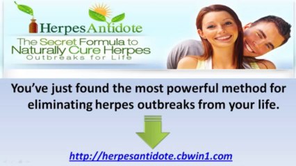 Cure Herpes Naturally - Herpes Antidote  Easy Method
