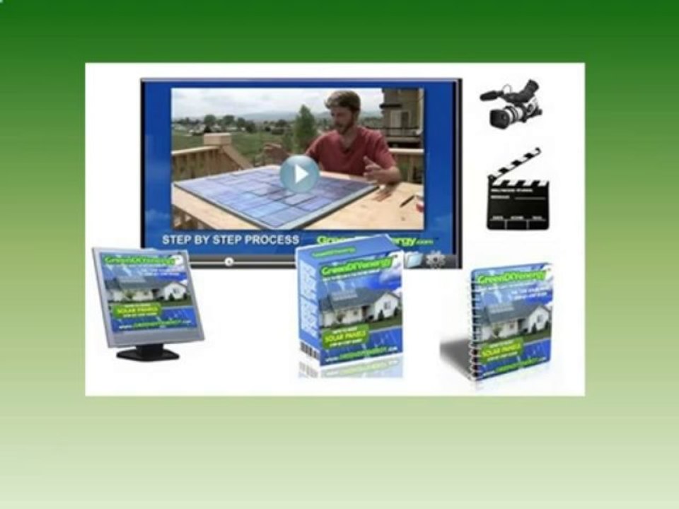 Green DIY Energy Build Your Own Solar Panel Guide Download Free