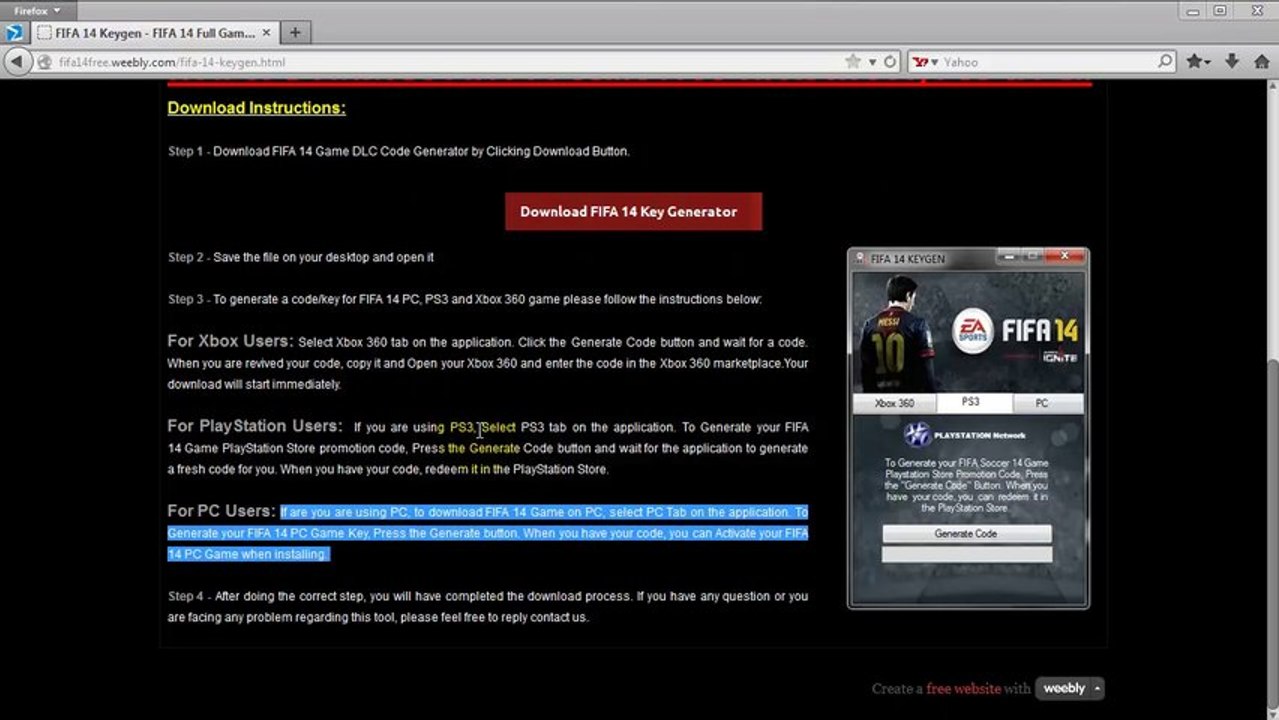 FIFA 14 Codes/Keys Free Download | Update October