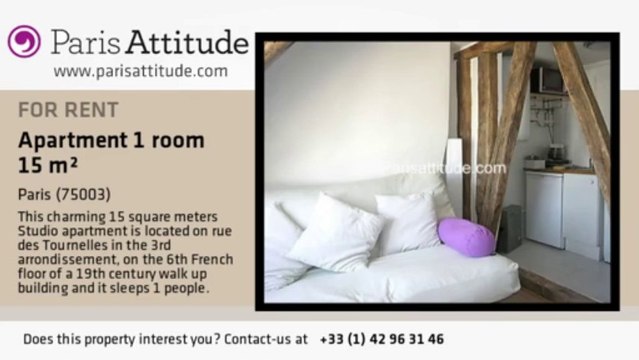 Studio Apartment for rent - Place des Vosges, Paris - Ref. 3320