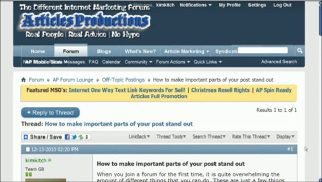 Better Networker Adding Video To Forum Post On Better Networkers Association