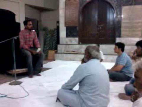 Naqi Raza at Imambargah Darbaray Hussaini Hussainabad on 5th Oct 2013