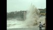 Huge waves as typhoon approaches China