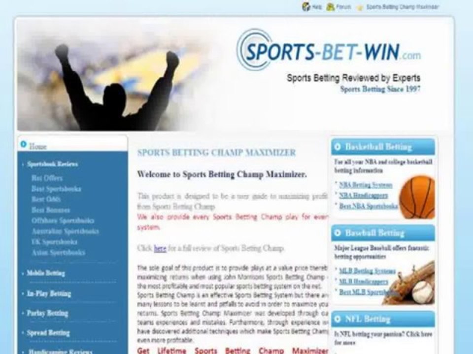 Sports Betting Champ Maximizer