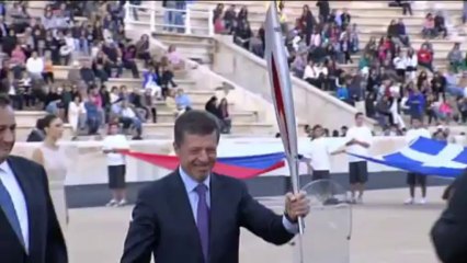 JO Socthi 2014 - La torche olympique embrase la Grèce