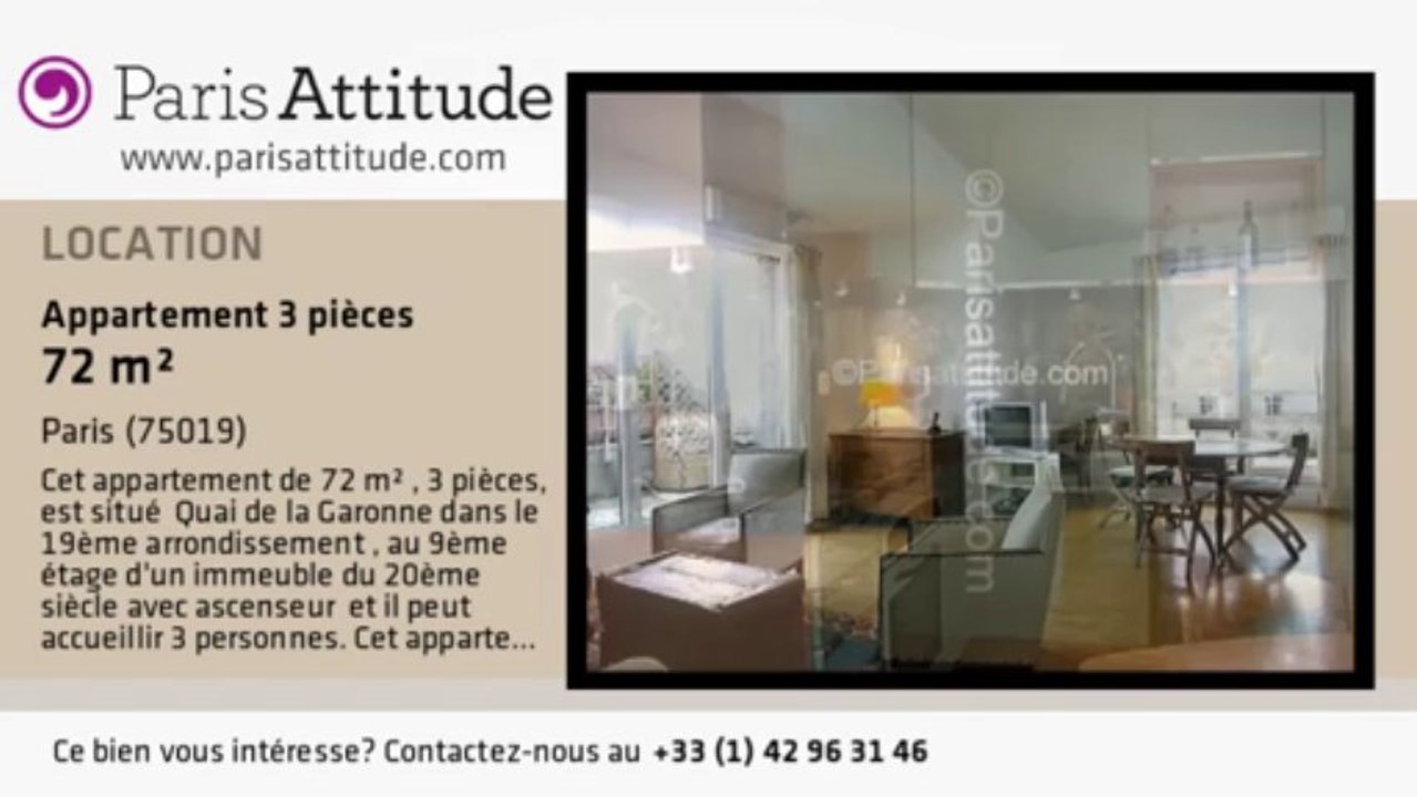 Appartement 2 Chambres à louer - Cité des Sciences/ La Villette, Paris - Ref. 5869