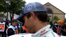 Rallye de France 2013 à Haguenau : Sébastien Ogier s'adresse aux Alsaciens