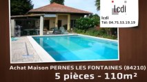 Vente - maison - PERNES LES FONTAINES (84210)  - 110m²