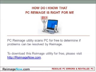How to reimage a pc