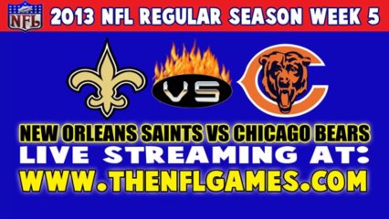 Watch New Orleans Saints vs Chicago Bears Live NFL Streaming Online