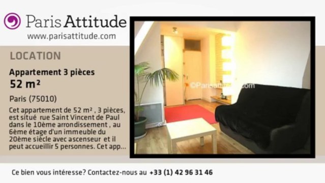 Appartement 2 Chambres à louer - Gare de l'Est/Gare du Nord, Paris - Ref. 4974