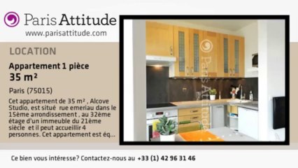 Appartement Alcove Studio à louer - Beaugrenelle, Paris - Ref. 8365