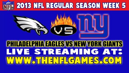 Watch Philadelphia Eagles vs New York Giants Live NFL Streaming Online